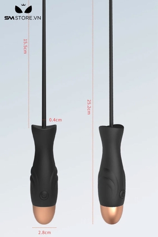 SMT2179 - Sounding que rung niệu đạo silicon dài 23.5cm sạc điện