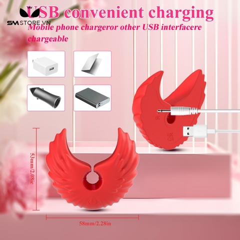 SMT1187 - Máy rung có 10 chế độ hút ti điều khiển từ xa dài 53mm