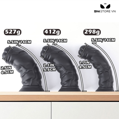 SMT2309 - Dương vật giả Châu Phi đế dính tường có 3 kích cỡ
