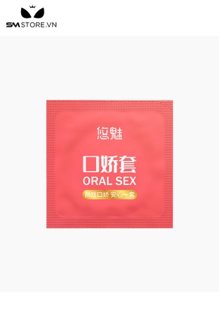 SMT1238 - Bao cao su tình yêu bằng miệng hương dâu tự nhiên