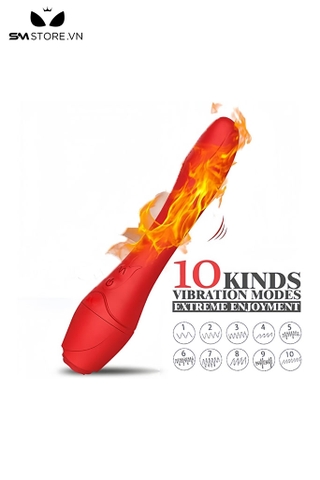 SMT2217 - Gậy rung bông hoa 10 chế độ kèm sưởi ấm dài 19cm