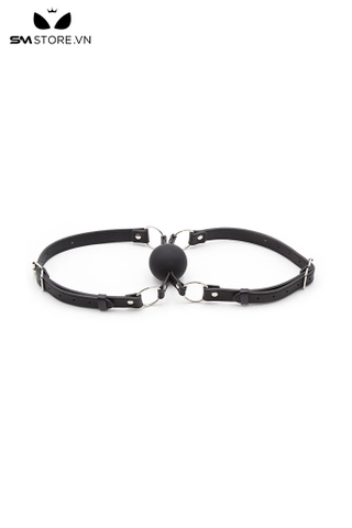 SMT224 - Khóa miệng ball gag silicon đôi màu đen