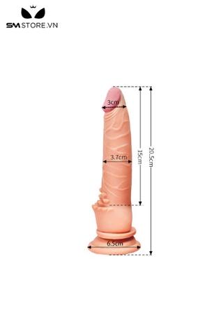 SMT934 - Dương vật giả silicon có gai siêu mềm dẻo dài 20.5cm