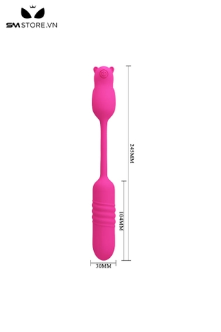 SMT2757 - Trứng rung 2 đầu con gấu Pretty Love dài 245mm