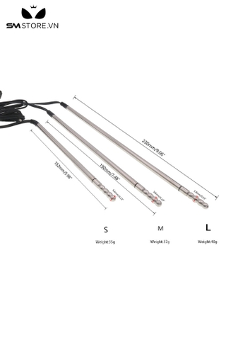 SMT2381 - Que rung sounding inox có 3 kích cỡ kèm sốc điện