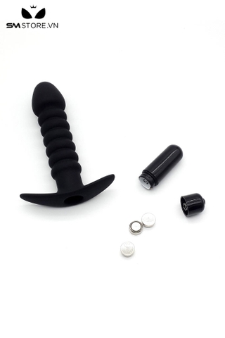 SMT2579 - Máy rung hậu môn silicon mềm có 10 tần số dài 13.2cm