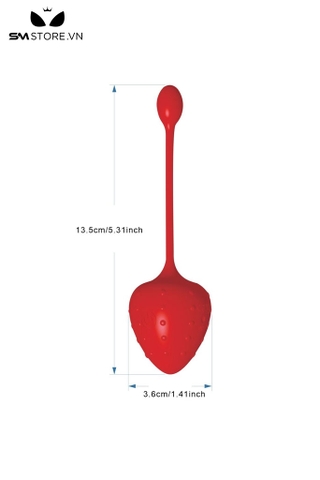SMT1723 - Trứng rung ngụy trang quả dâu tây có gai dài 13.5cm