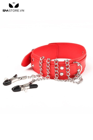 SMT2464 - Xích cổ SM mix kèm với kẹp ti có nấc điều chỉnh