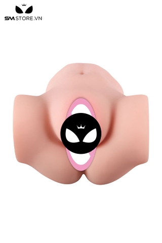 SMT2753 - Mông giả nguyên khối dài 15cm với 2 lỗ âm đạo và hậu môn