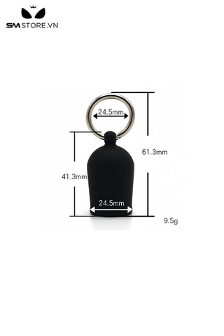 SMT690 - Hút núm vú silicon có quai cầm màu đen dài 61mm