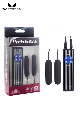 SMT2576 - Trứng rung đôi silicon có 7 chế độ hình viên đạn