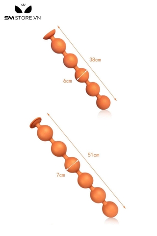 SMT4929 - Đồ chơi hậu môn anal beads có đế dính với chuỗi 5 bóng