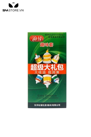 SMT1427 - Bao cao su đầu rồng có gai dài 160mm hộp 6 cái
