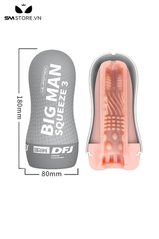 SMT1955 - Cốc thủ dâm big man có nhiều hạt nổi silicon dài 18cm