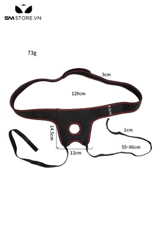 SMT1844 - Đai đeo dương vật vòng eo 129cm có băng dính
