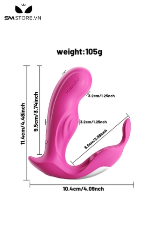 SMT2352 - Máy rung đầu dương vật có 9 chế độ sạc điện dài 11.4cm