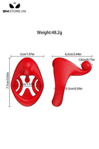SMT2606 - Vòng rung đeo dương vật có 10 chế độ dài 4cm sạc điện