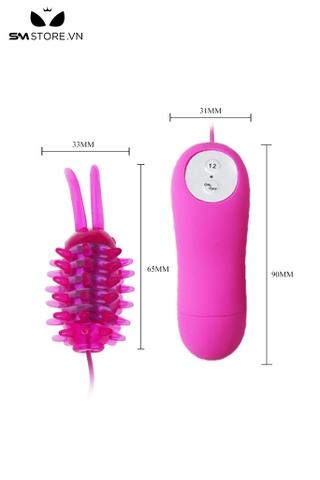 SMT2547 - Trứng rung cực mạnh có 12 chế độ và có gai dài 65mm