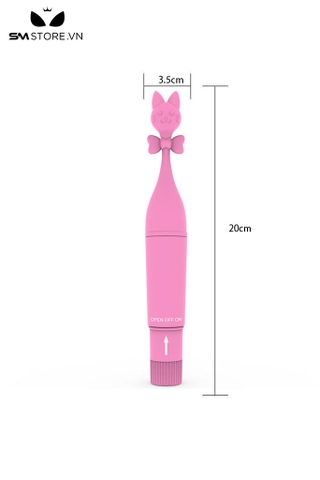 SMT2515 - Máy rung điểm G hình con thỏ đeo nơ dài 20cm