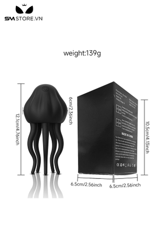 SMT828 - Máy rung dương vật ngụy trang con sứa nhỏ có 10 chế độ