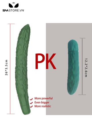 SMT2673 - Máy rung ngụy trang quả dưa chuột có 10 chế độ dài 26cm