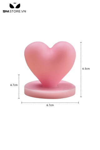 SMT1583 - Nến tình yêu hình trái tim dài 6.5cm bằng sáp thực vật