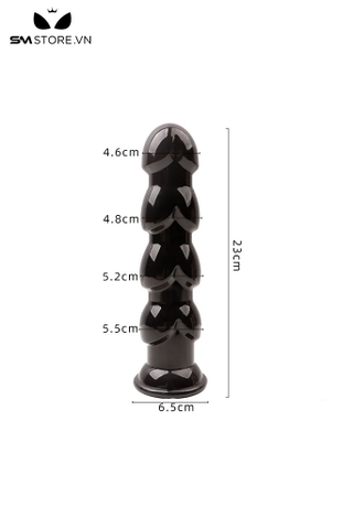 SMT1280 - Dương vật giả silicon dẻo dài 23cm có 4 tầng rộng 6.5cm