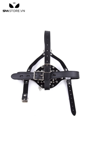 SMT228 - Khóa miệng mouth gag thiết kế dây đeo kèm ống phễu