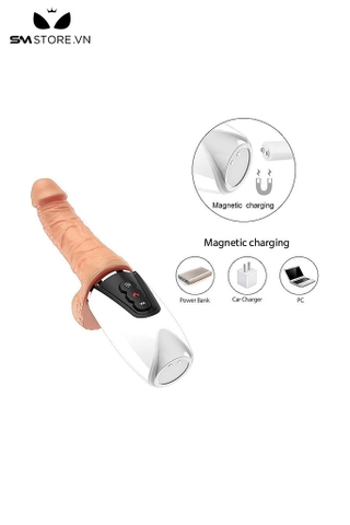 SMT847 - Dương vật giả 7 chế độ rung thụt và sưởi ấm đến 37 độ