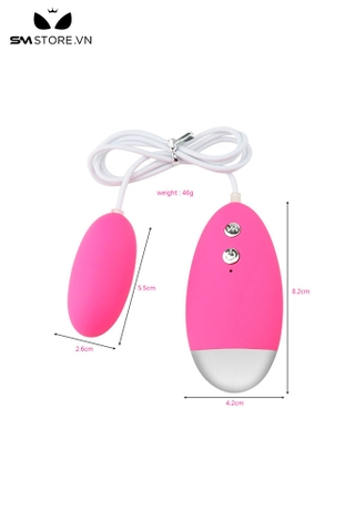 SMT1936 - Trứng rung silicon đơn có dây 10 tần số dài 5.5cm