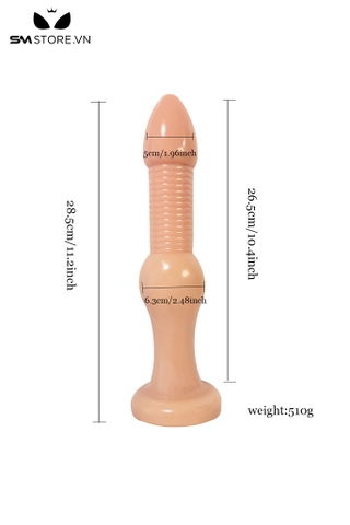 SMT2443 - Dương vật giả có gai siêu dày chất liệu silicon mềm dài 20.5cm