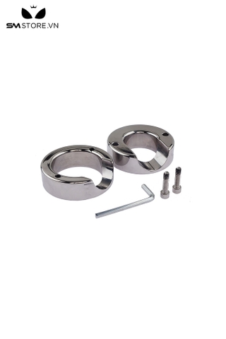 SMT617 - Vòng đeo dương vật inox 2 lớp có thể tháo rời dài có 2 size