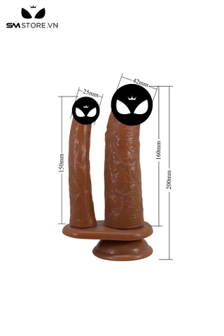 SMT2762 - Dương vật giả 2 đầu Pretty Love có rung sạc USB dài 20cm