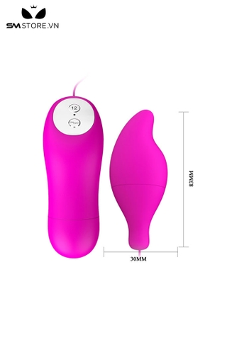SMT2550 - Trứng rung silicon cực mạnh có 12 chế độ dài 83mm