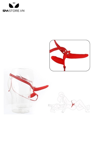 SMT919 - Dây đeo dương vât 2 đầu silicon dài 9 và 15cm màu đỏ