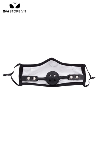 SMT1016 - Khẩu trang kèm ball gag silicon bịt miệng có gai và lỗ