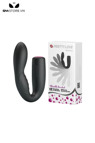 SMT1838 - Máy rung có 12 tần số thiết kế chữ U Pretty love dài 14cm