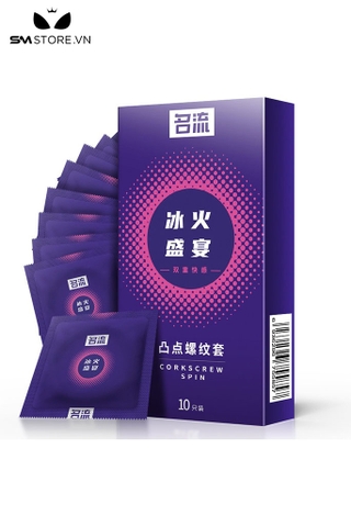 SMT1214 - Bao cao su lạnh và nóng ẩm hộp gồm 10 chiếc dài 175mm