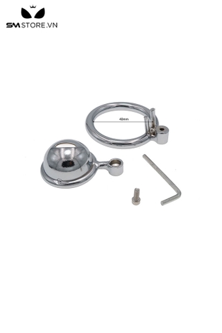 SMT859 - Khóa dương vật ngắn kim loại với đường kính 40 45 50mm