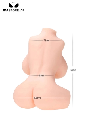 SMT1901 - Búp bê tình dục mini nửa người bằng silicon dài 16cm