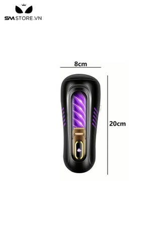 SMT523 - Cốc thủ dâm dính tường rung dài 20cm làm bằng silicon