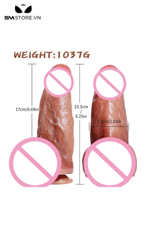 SMT1610 - Dương vật giả khổng lồ đường kính 7cm có điều khiển mini