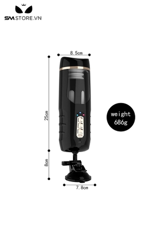 SMT551 - Cốc thủ dâm gắn tường sưởi ấm nhiều gai co bóp tốt dài 25cm