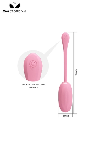 SMT1703 - Trứng rung 12 chế độ và 3 tần số sốc điện dài 19cm
