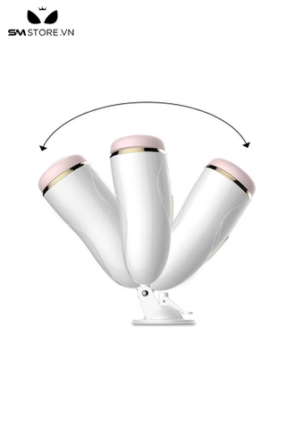 SMT2501 - Cốc thủ dâm gắn tường silicon Fox rung 7 tần số dài 256mm