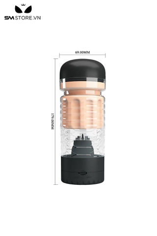 SMT1458 - Cốc thủ dâm silicon âm đạo giả có lưỡi liếm kích thích