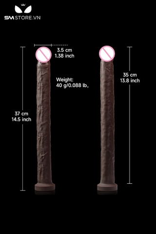 SMT2392 - Dương vật giả siêu dài 37cm silicon mềm có gân