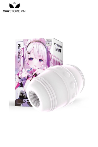 SMT1454 - Cốc thủ dâm silicon anime trắng trong suốt dài 100mm