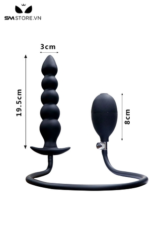 SMT3078 - Anal pump dạng chuỗi hạt có 5 tầng chất liệu silicon co giãn