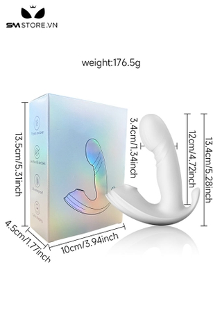 SMT2854 - Máy rung hút đầu dương vật silicon điều khiển qua APP